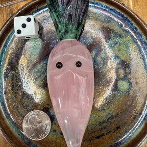 Rose Quartz Ruby Zoisite Carrot Carvings Charlie 3